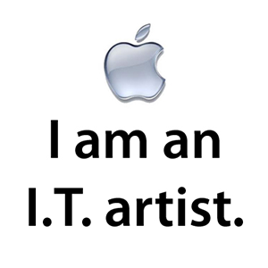 I Am An I.T. Artist - Button
